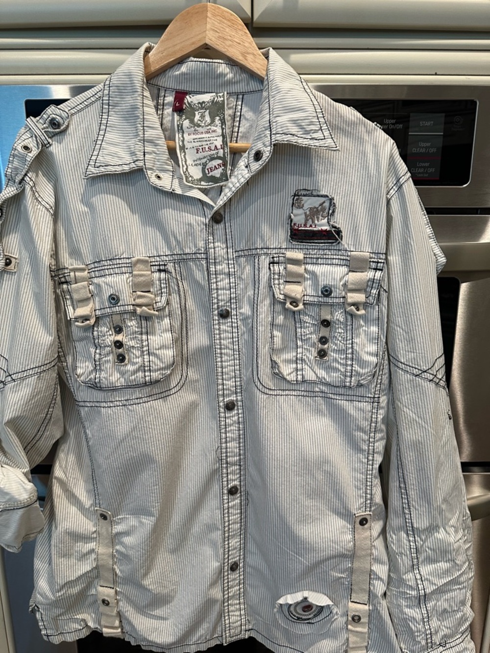 F. U. S. A.I. Jeans Men’s Shirt - Picture 7 of 13
